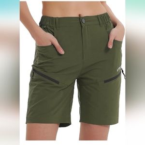 KPSUN Womens Quick Dry Bermuda Hiking Shorts Stretch Active Golf Cargo Shorts